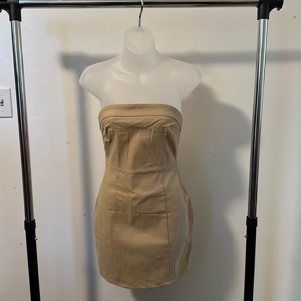 Motel Siria Strapless Mini Dress L